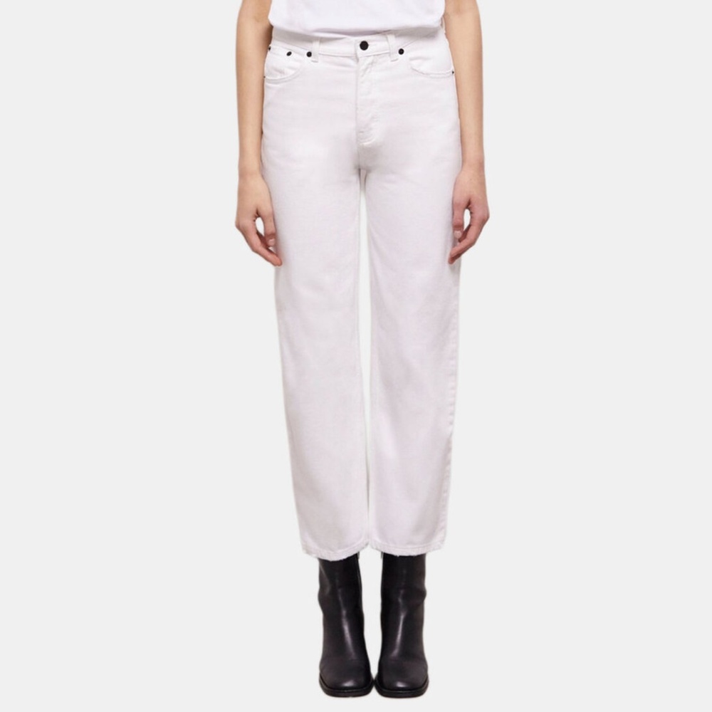The Kooples WHITE STRAIGHT-CUT JEANS